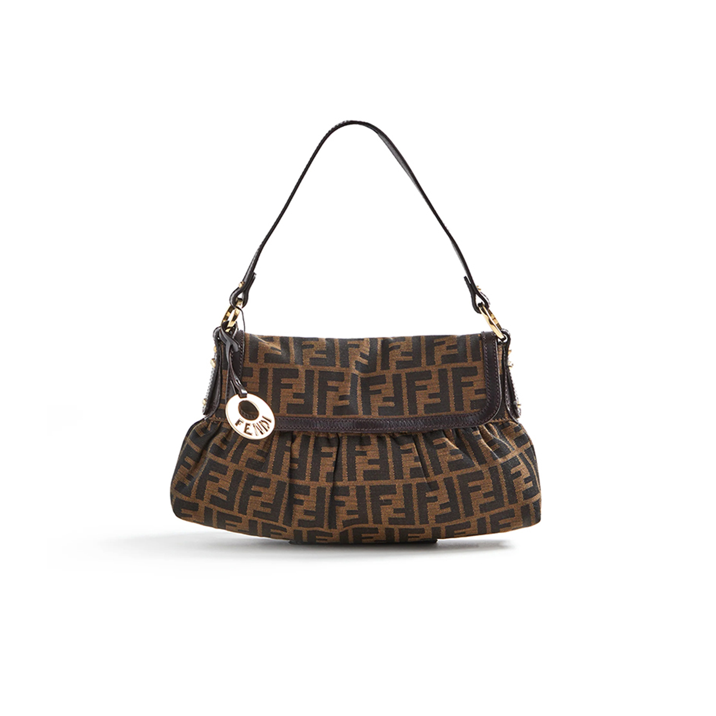 FENDI WGACA ZUCCA SMALL CHEF SHOULDER BAG (38*19*8cm)